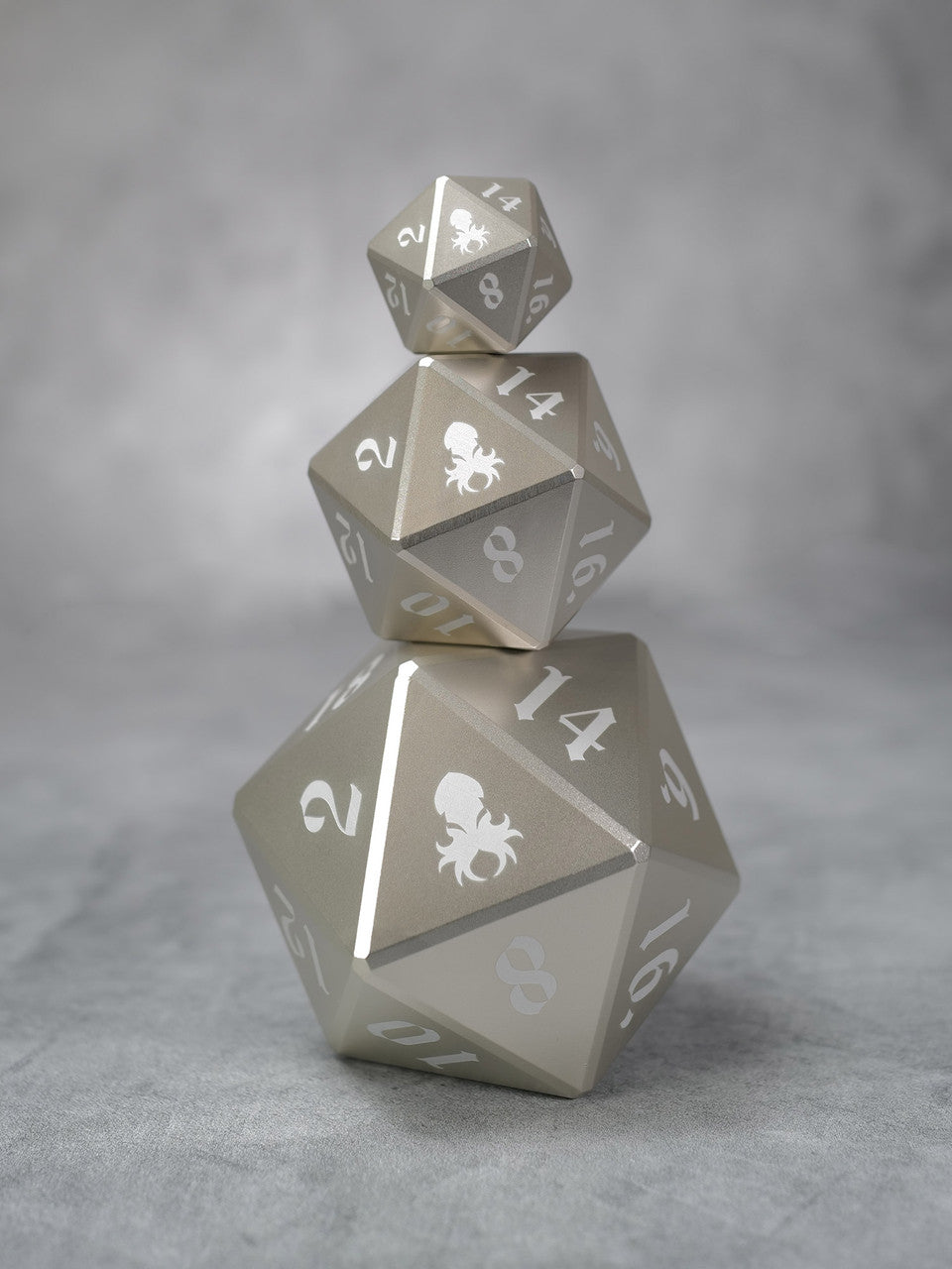 Vulcan: 50mm Silver Precision Aluminum Single D20