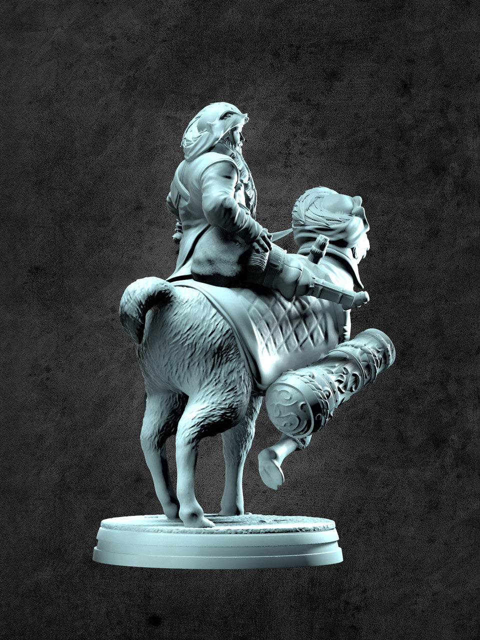 Wesley and Salvador (Pirate and Llama) Miniature for Tabletop RPGs
