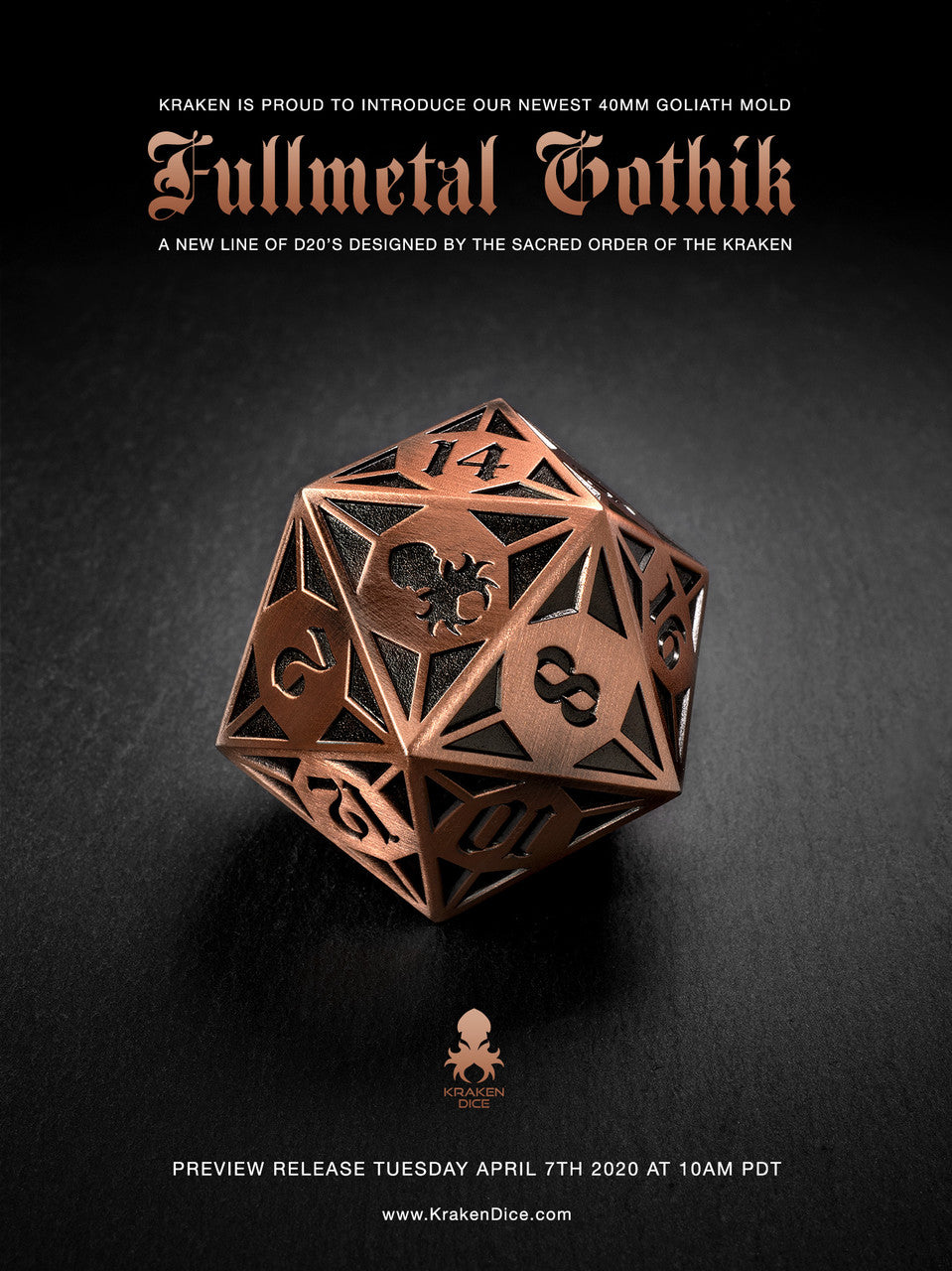 Fullmetal Gothik Copper Goliath single D20