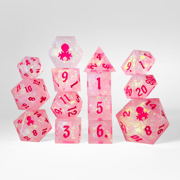 Strawberry Fields: Kraken Lux 14pc Sharp Edge Dice