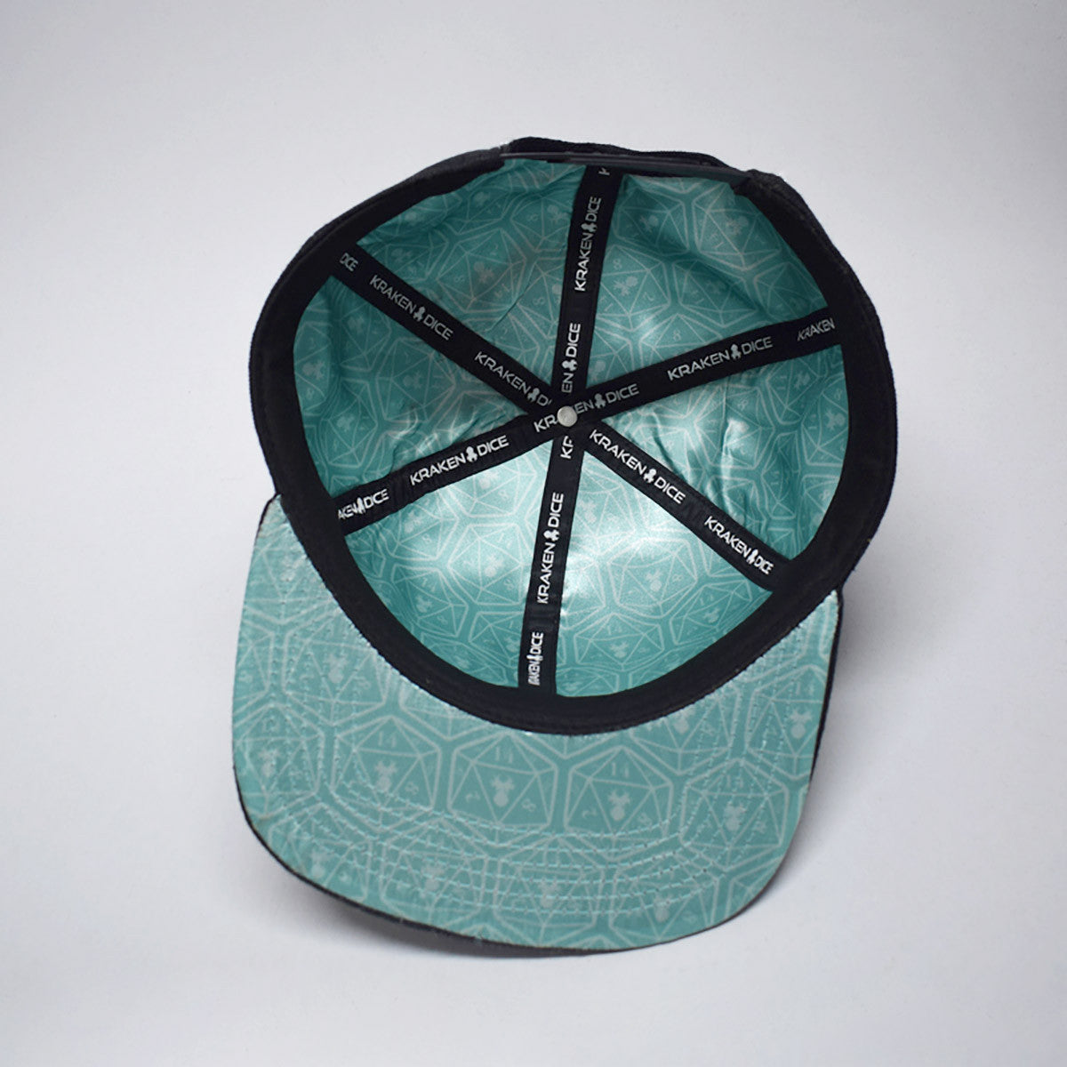 Kraken Logo Teal Silhouette Snapback Lifestyle Hat