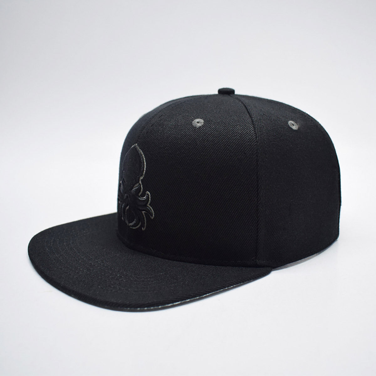 Kraken Logo Grey Silhouette Snapback Lifestyle Hat