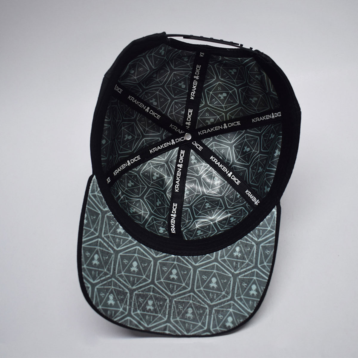 Kraken Logo Grey Silhouette Snapback Baseball Hat