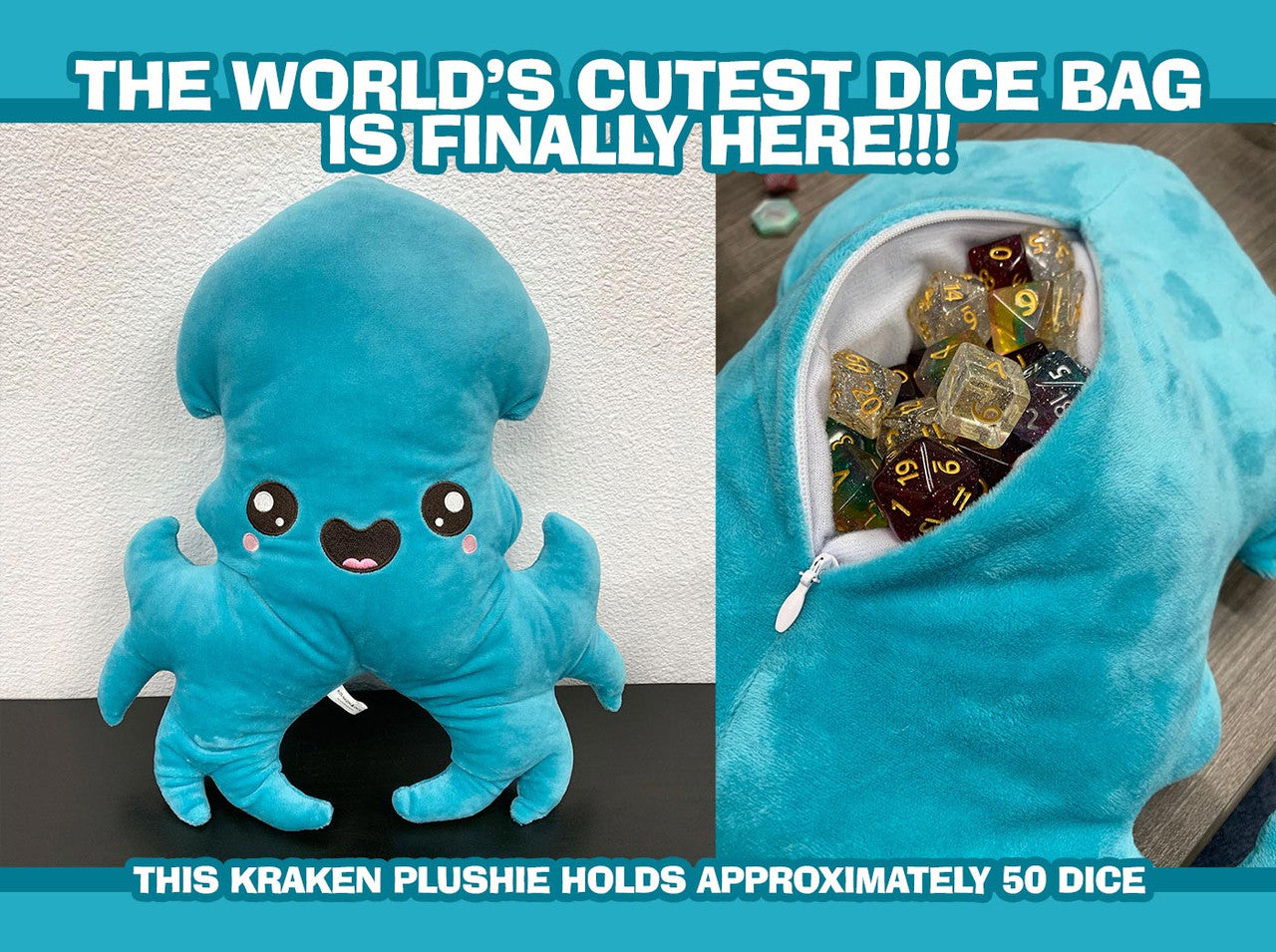 Kraken Jumbo Dice Bag
