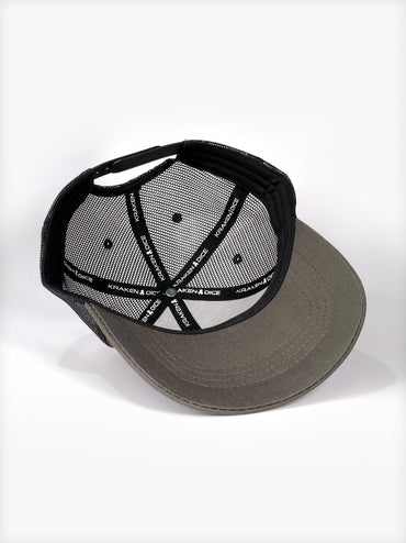 Kraken Logo Red Silhouette  Snapback Trucker Cap