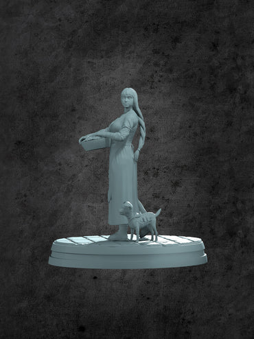 Grace (Flower Girl) Miniature for Tabletop RPGs