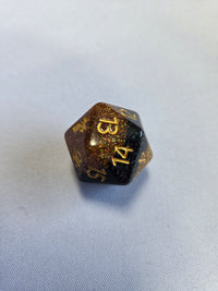 Pact Magic Spindown D20 Inked In Gold