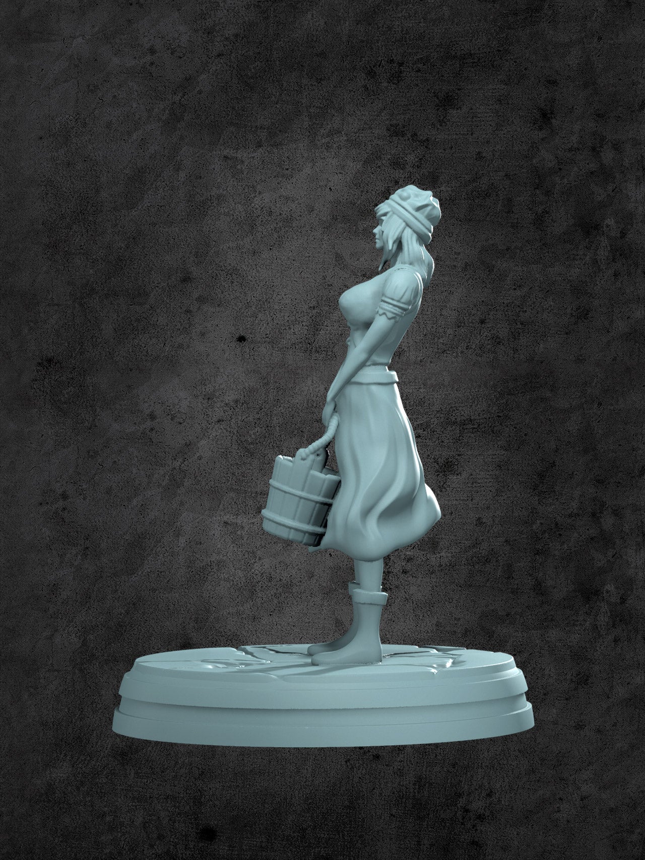 Claire (Bucket Maid) Miniature for Tabletop RPGs