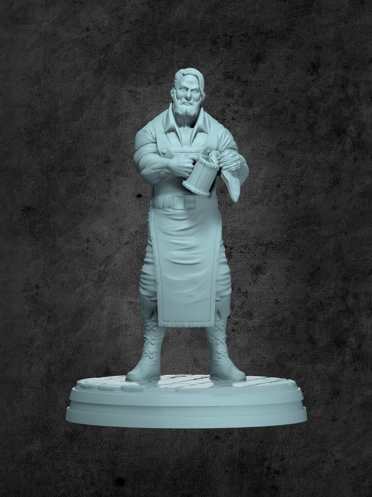 Pat (Bartender) Miniature for Tabletop RPGs