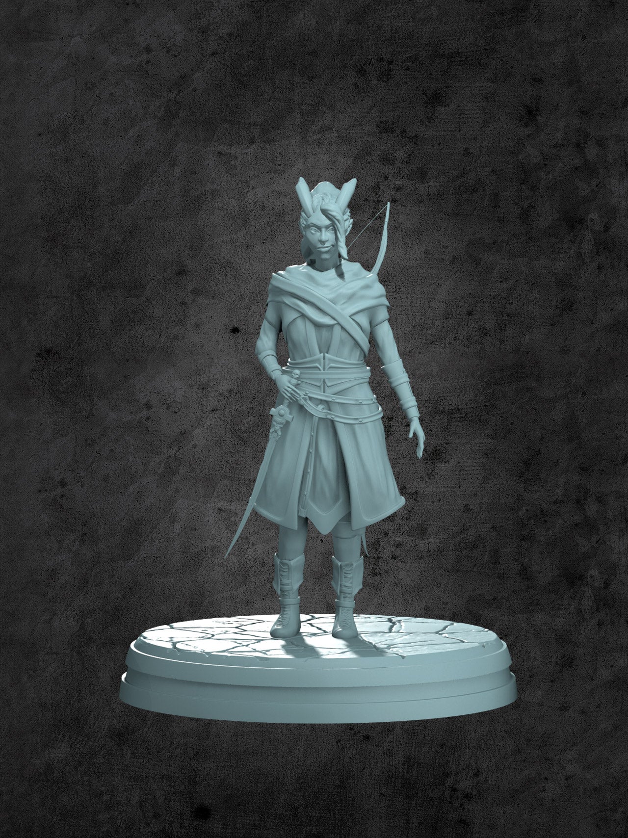 Bruxsa (Teifling Rogue) Miniature for Tabletop RPGs