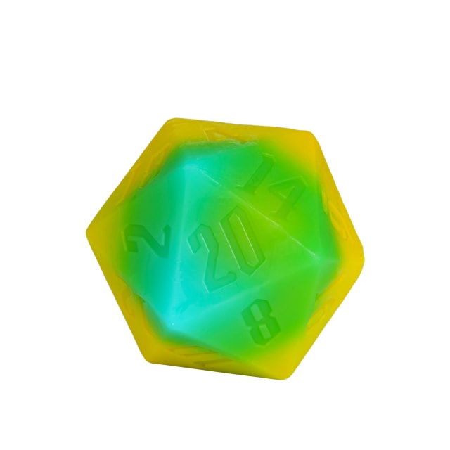 55mm D20 Hand Soap Yellow and blue