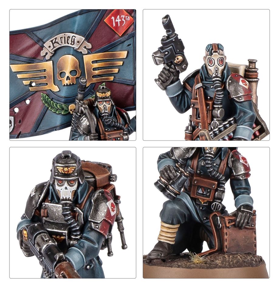 Warhammer 40K: Astra Militarum Krieg Command Squad