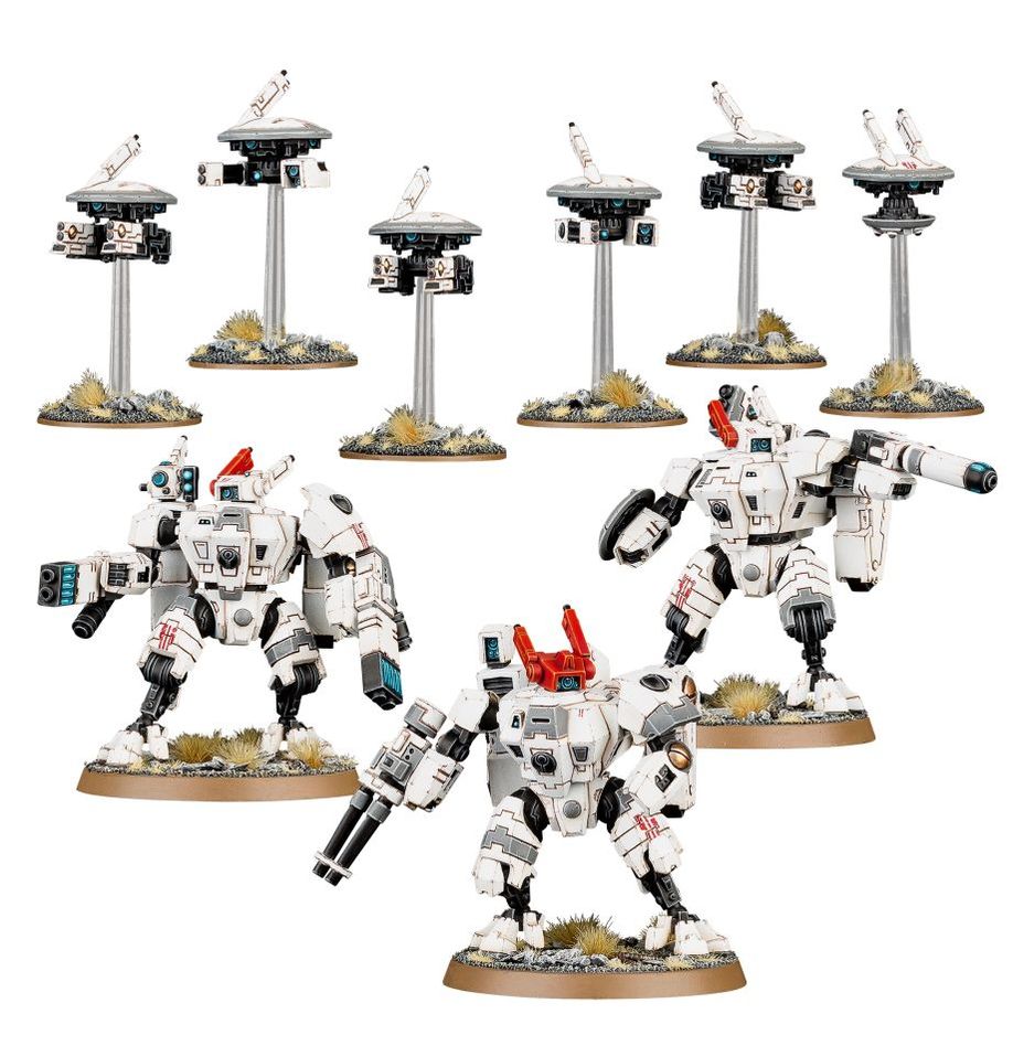 Warhammer 40K: T'au Empire Crisis Battlesuits