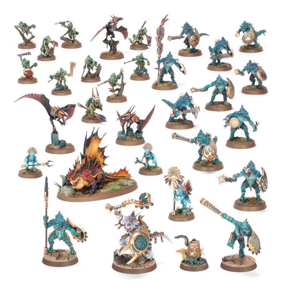 Age of Sigmar Spearhead: Seraphon Sunblooded Prowlers