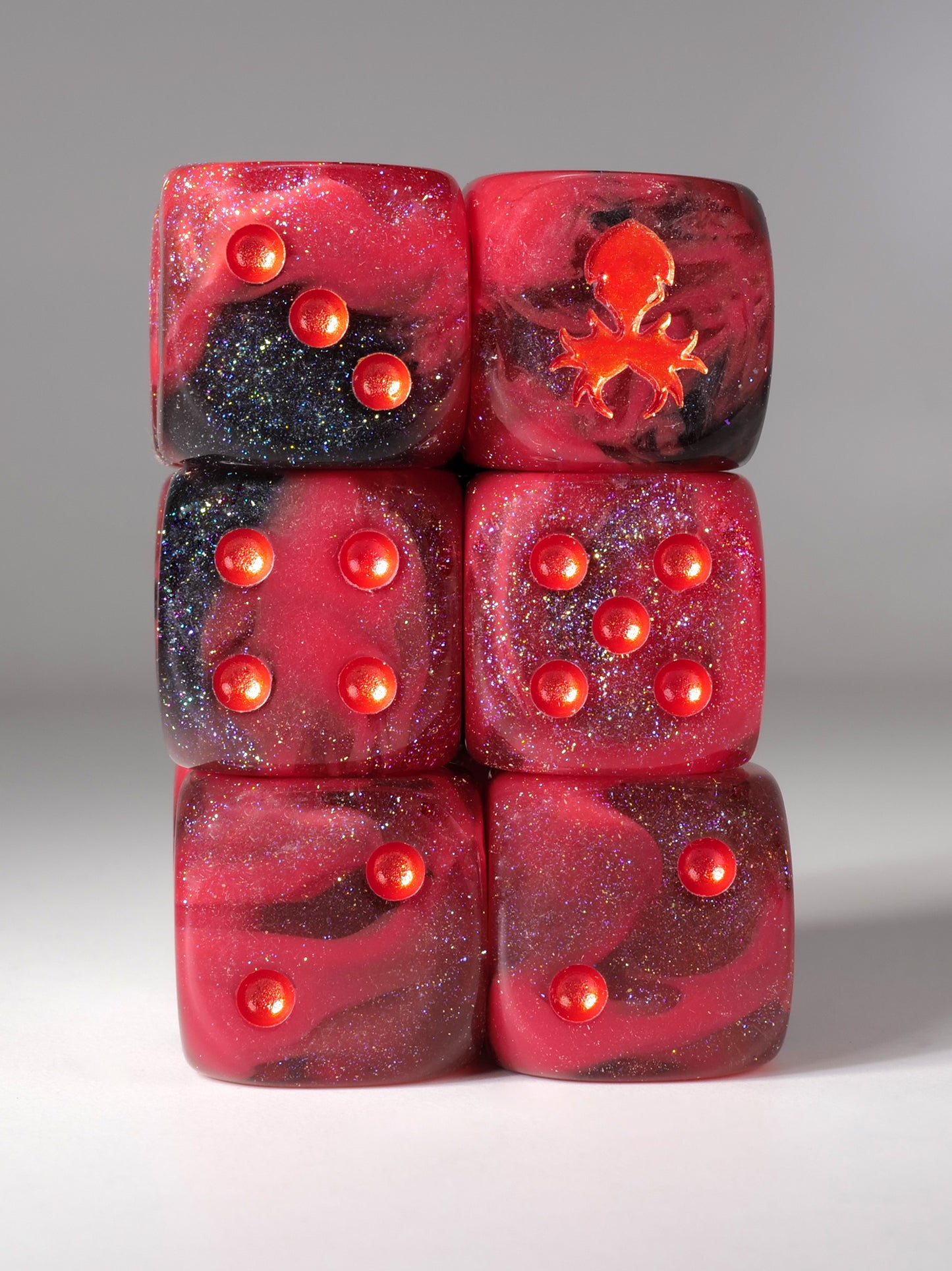 Ares D6 Pips 12pc Dice Set - 12mm
