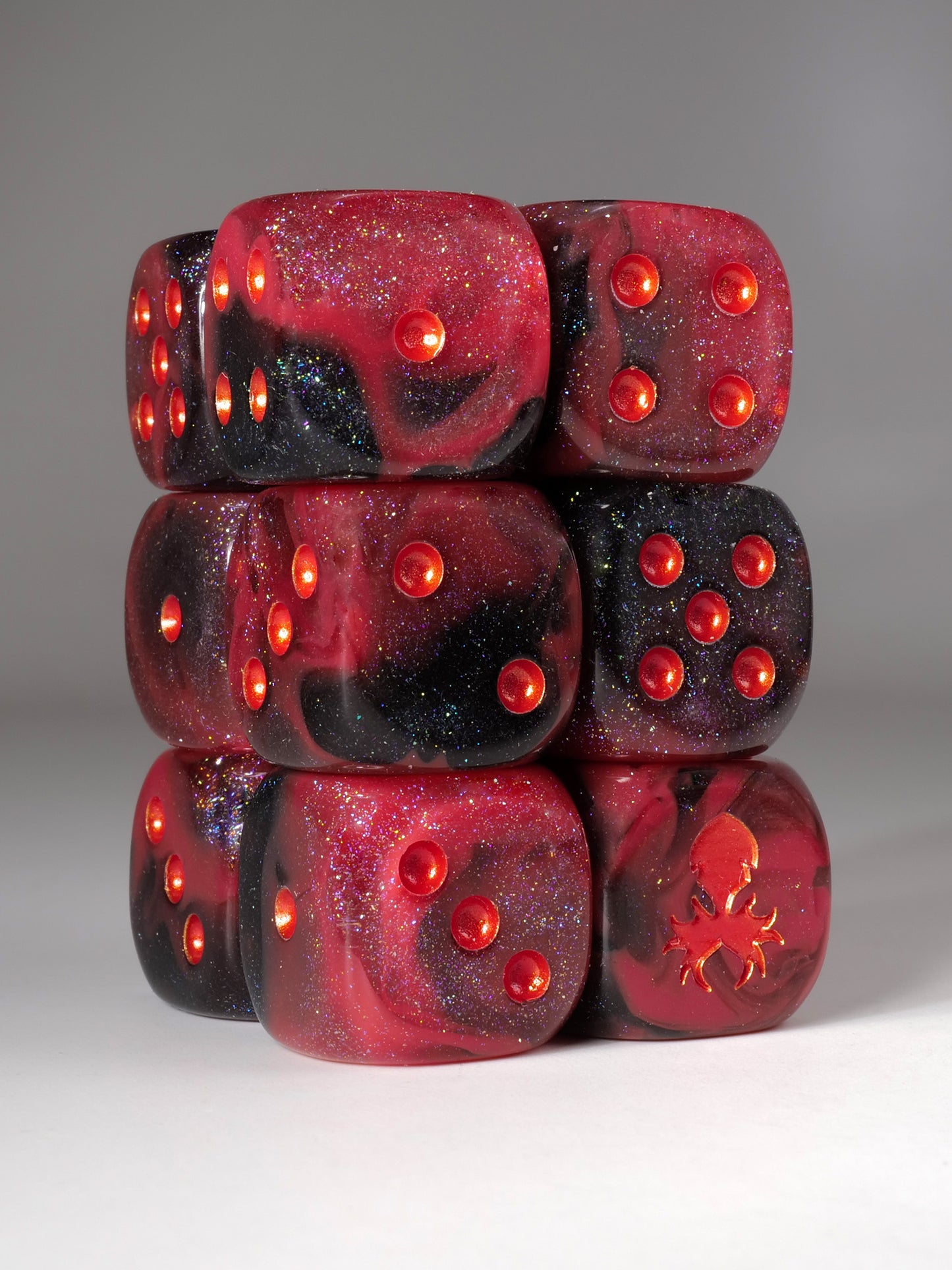 Ares D6 Pips 12pc Dice Set - 16mm