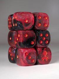 Ares D6 Pips 12pc Dice Set - 16mm