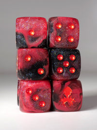 Ares D6 Pips 12pc Dice Set - 16mm