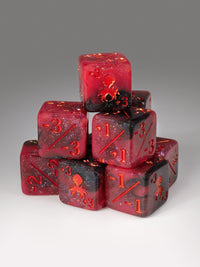 Ares Mini 3/3 Positive/Negative Dice Counters - 12 Pack