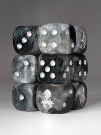 Athena D6 Pips 12pc Dice Set - 16mm