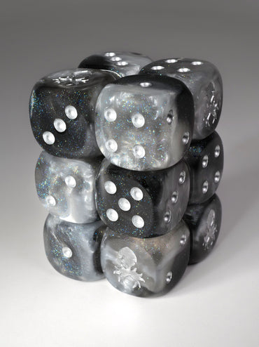 Athena D6 Pips 12pc Dice Set - 16mm