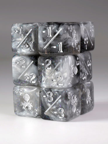 Athena Mini 3/3 Positive/Negative Dice Counters - 12 Pack