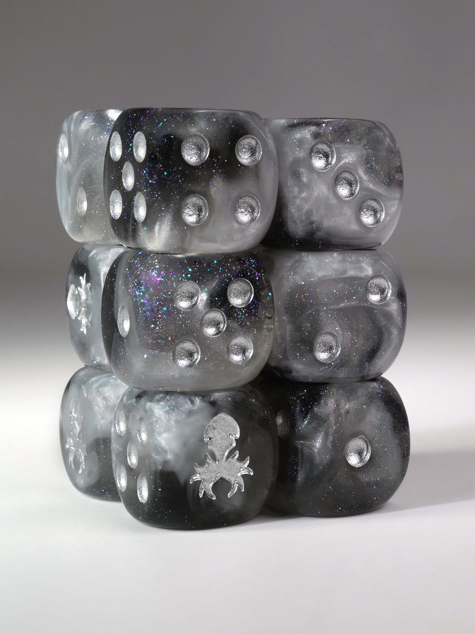 Athena D6 Pips 12pc Dice Set - 12mm