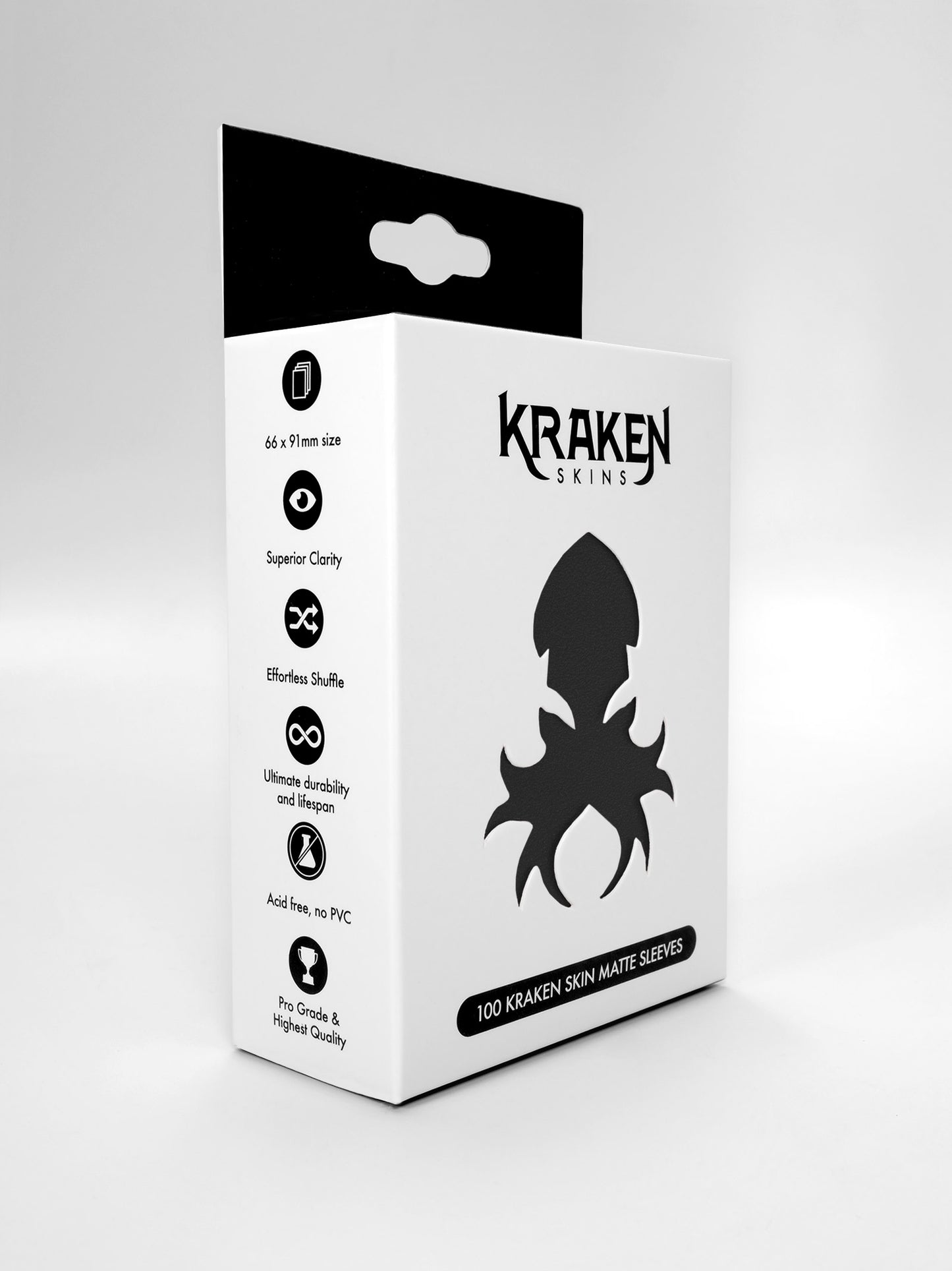 Kraken Skins Obsidian Black Matte Sleeves