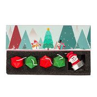 Christmas D20 Dice Candle Set | 33mm Candle Dice