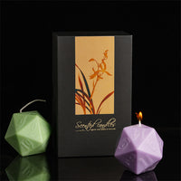 D20 Dice Candle Set | 55mm Candle Dice (Purple D20  & Green D20 Candle)