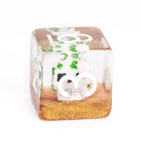 Day Of The Dead Sugar Skull Dice Set - 7pc Inked In White