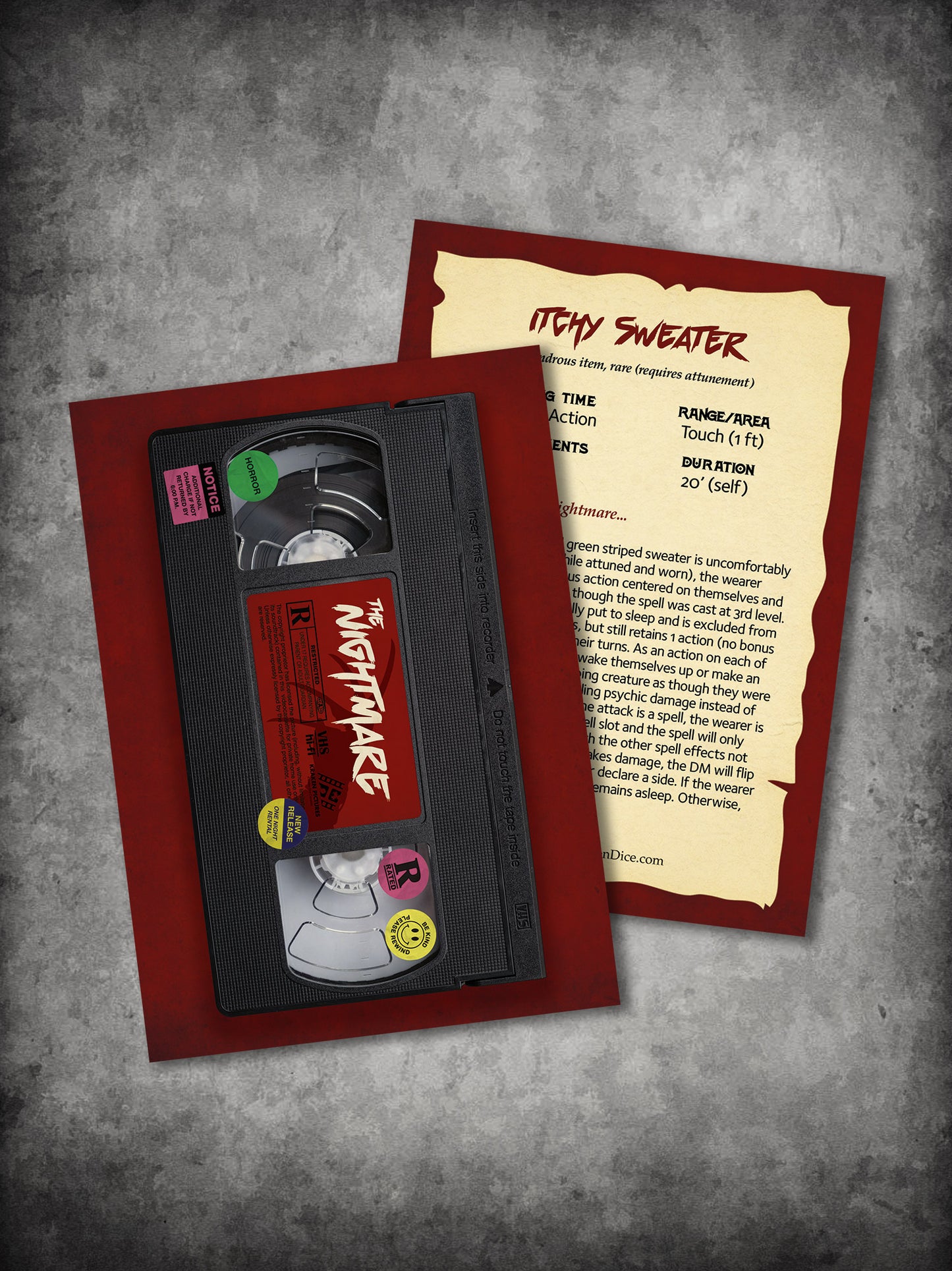 The Nightmare 14pc Horror Themed Dice Set