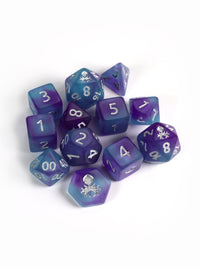 Feytfull Glacier Berry Glow in the Dark Mini 12pc Dice Set