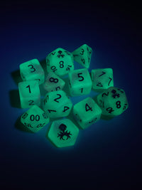 Feytfull Glacier Berry Glow in the Dark Mini 12pc Dice Set