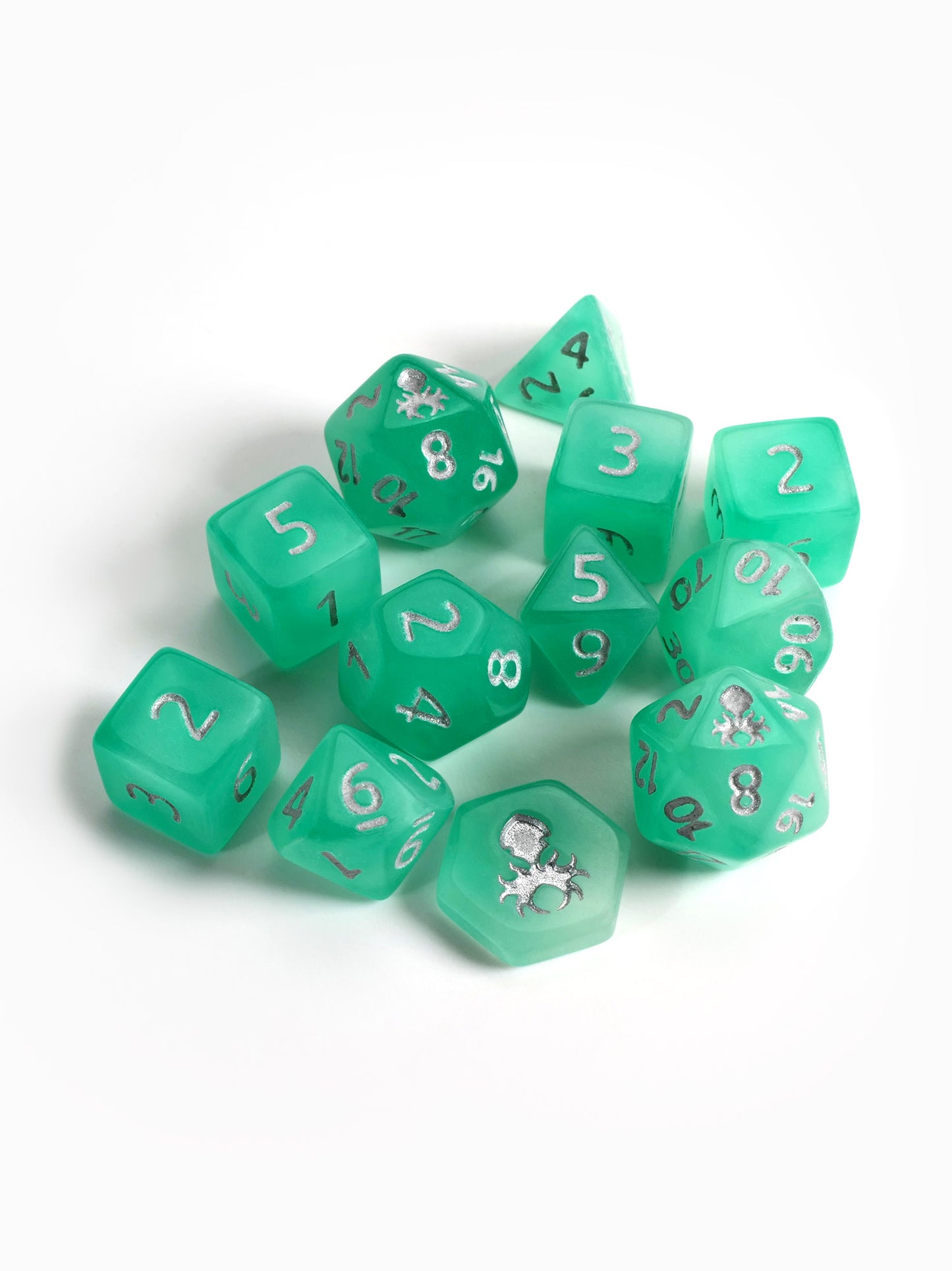 Feytfull Tropic Blast Glow in the Dark Mini 12pc Dice Set