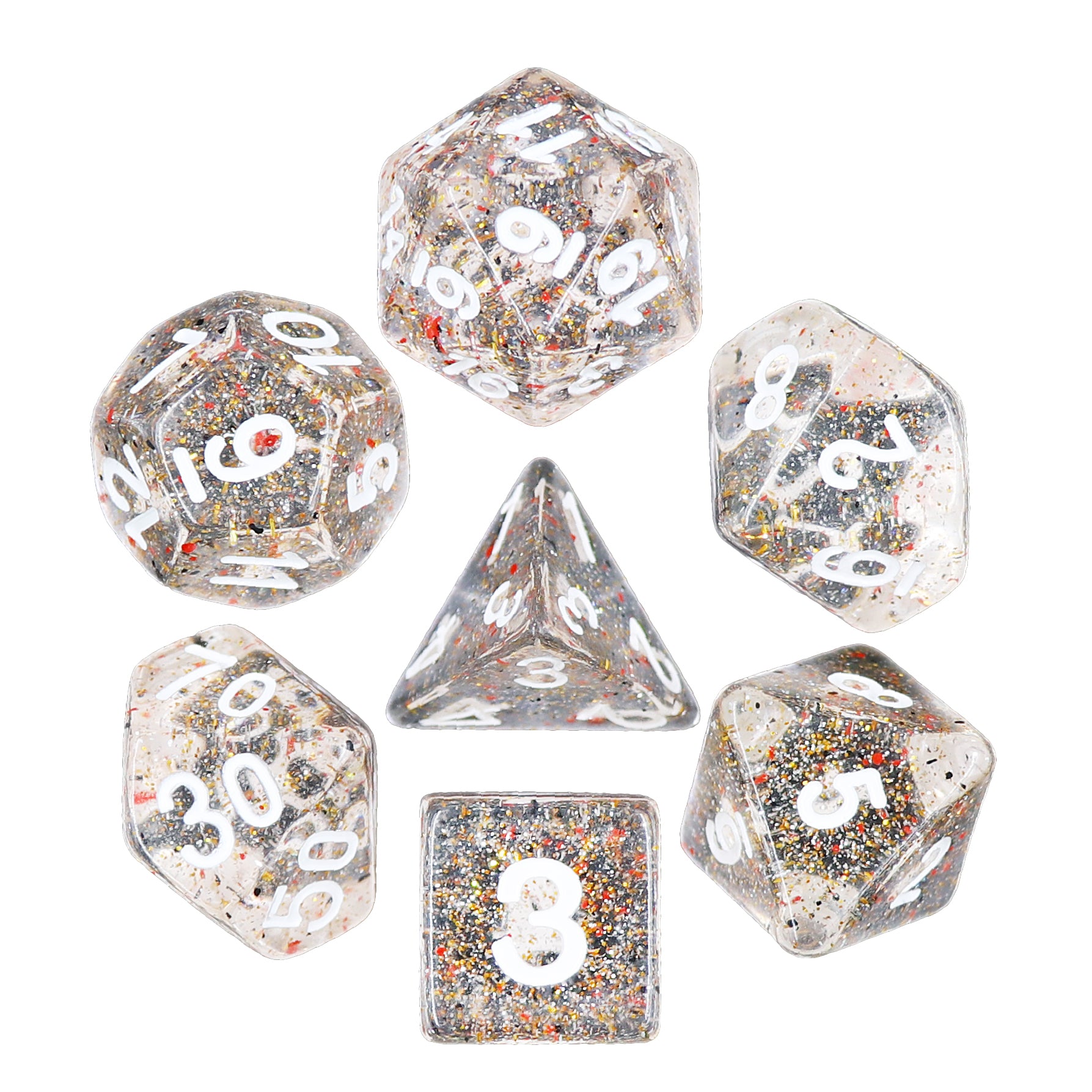 Little Stars Polyhedral 7pc Dice Set