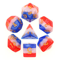 Rocket Pop The Red, White, & Blue Layered 7pc Dice Set
