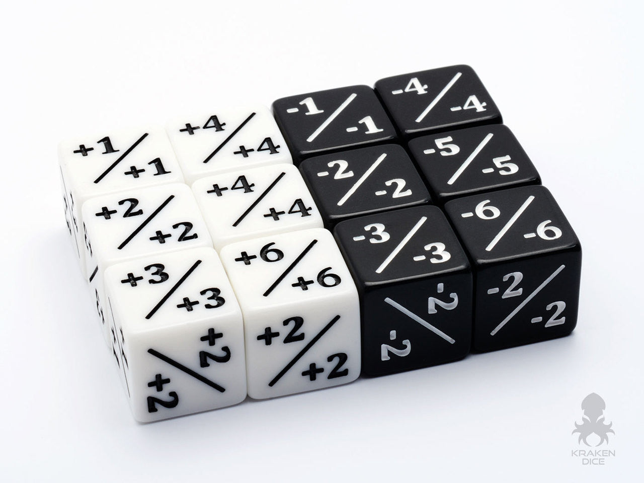 12pc Pack Positive/Negative Dice Counters for Magic: The Gathering