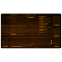 Neuroscape Playmat with Zones - Amber Monochrome Glitch