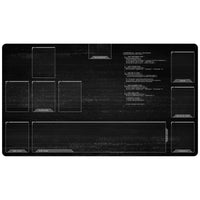 Neuroscape Playmat with Zones - White Monochrome Glitch