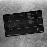 Neuroscape Playmat with Zones - White Monochrome Glitch