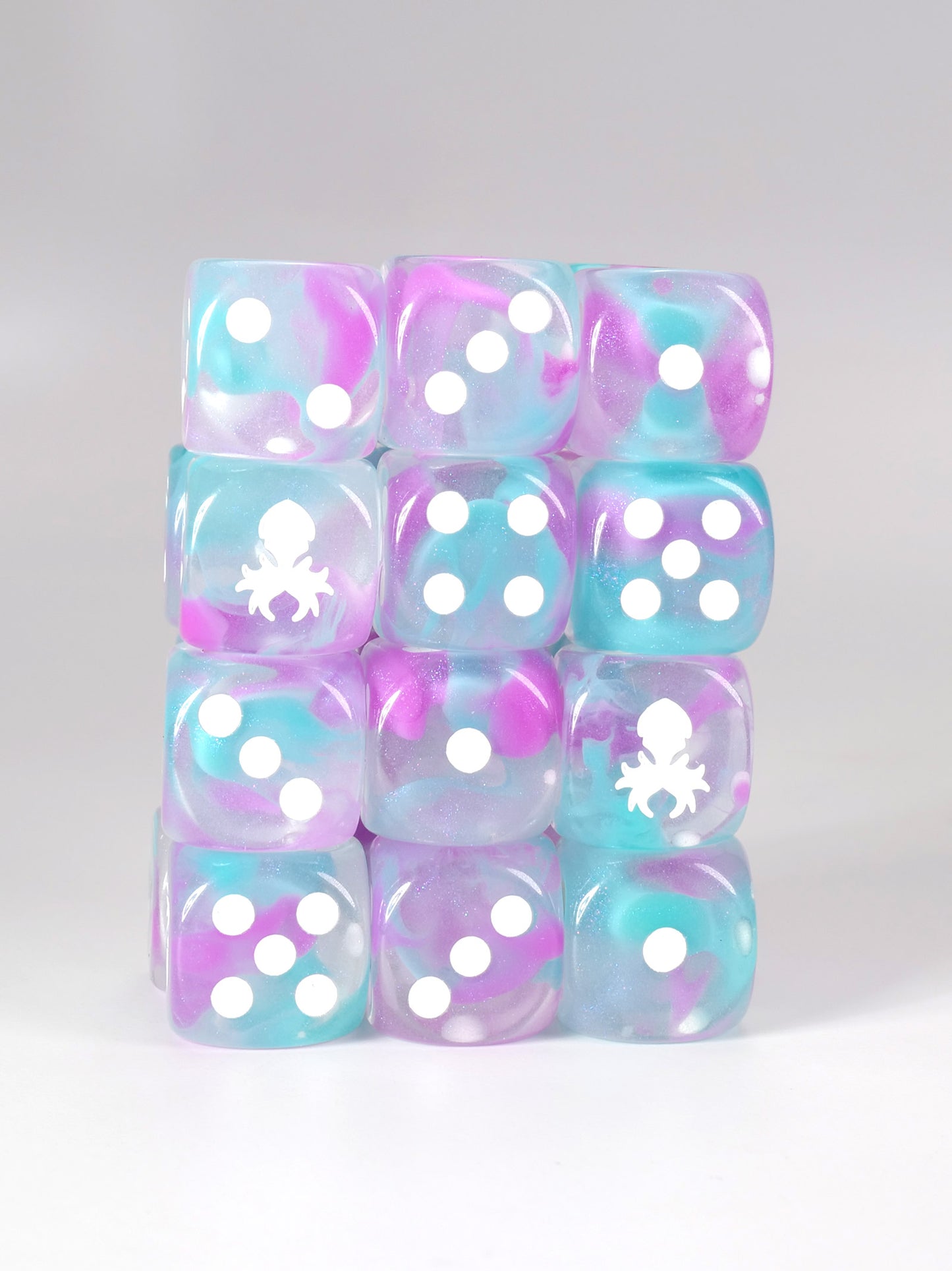 Kraken 2025 D6 Pips 12pc Dice Set - 12mm