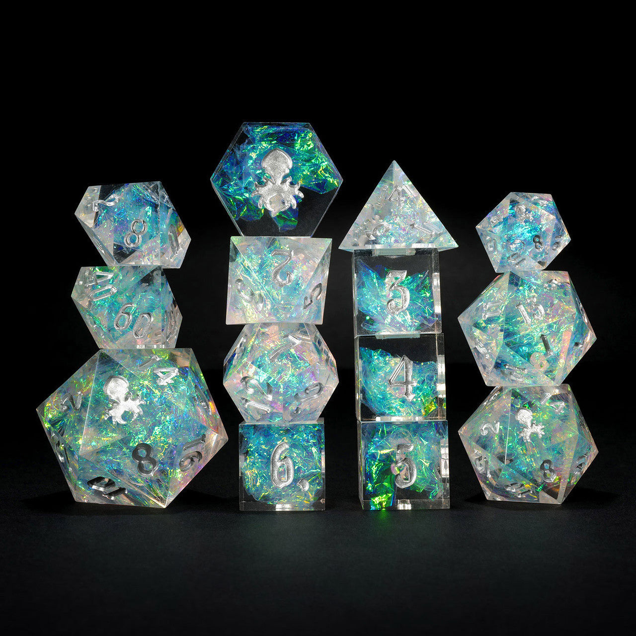 Mystery Color Kraken Lux sharp edge dice set