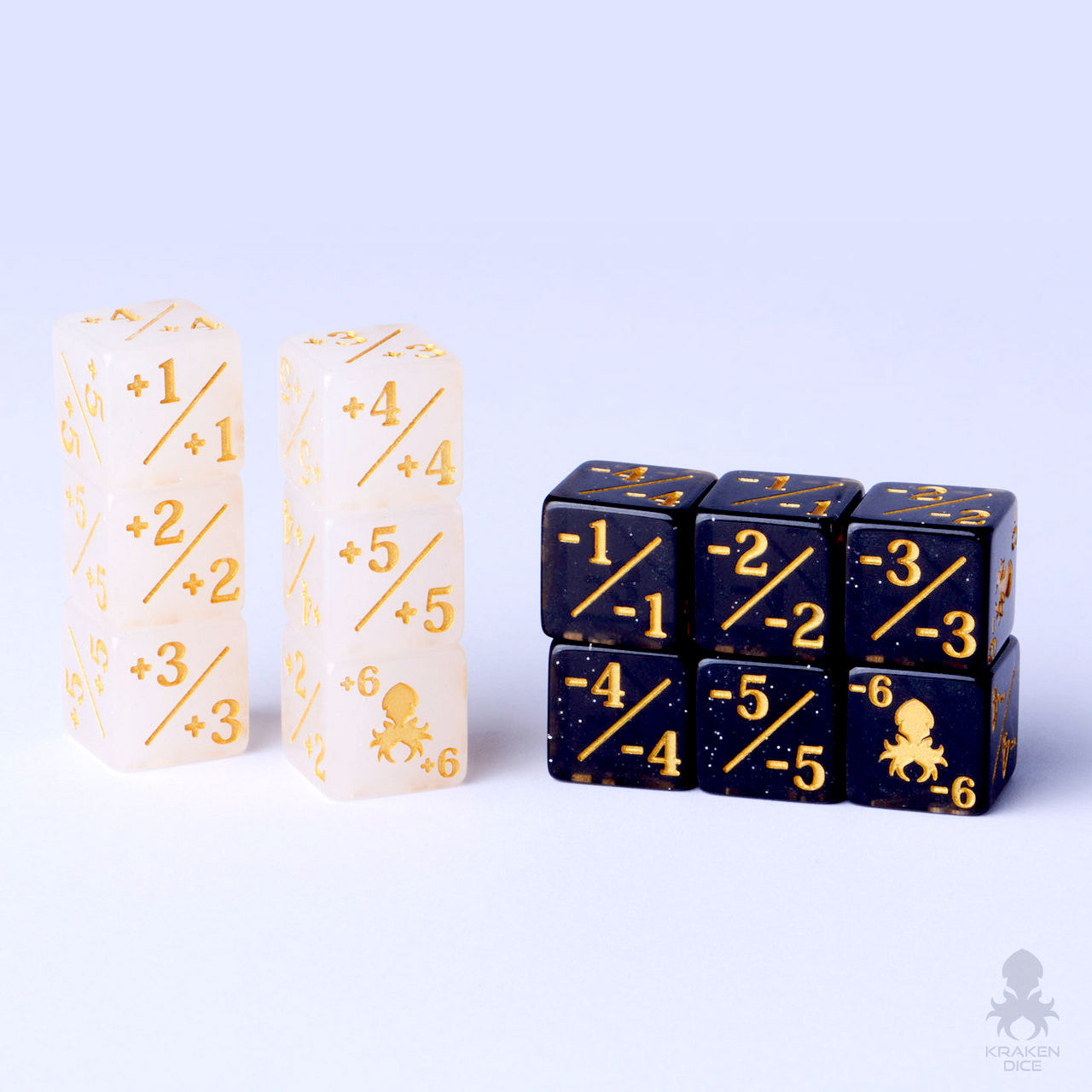 Kraken Logo Positive/Negative Dice Counters for Magic: The Gathering 1 ...