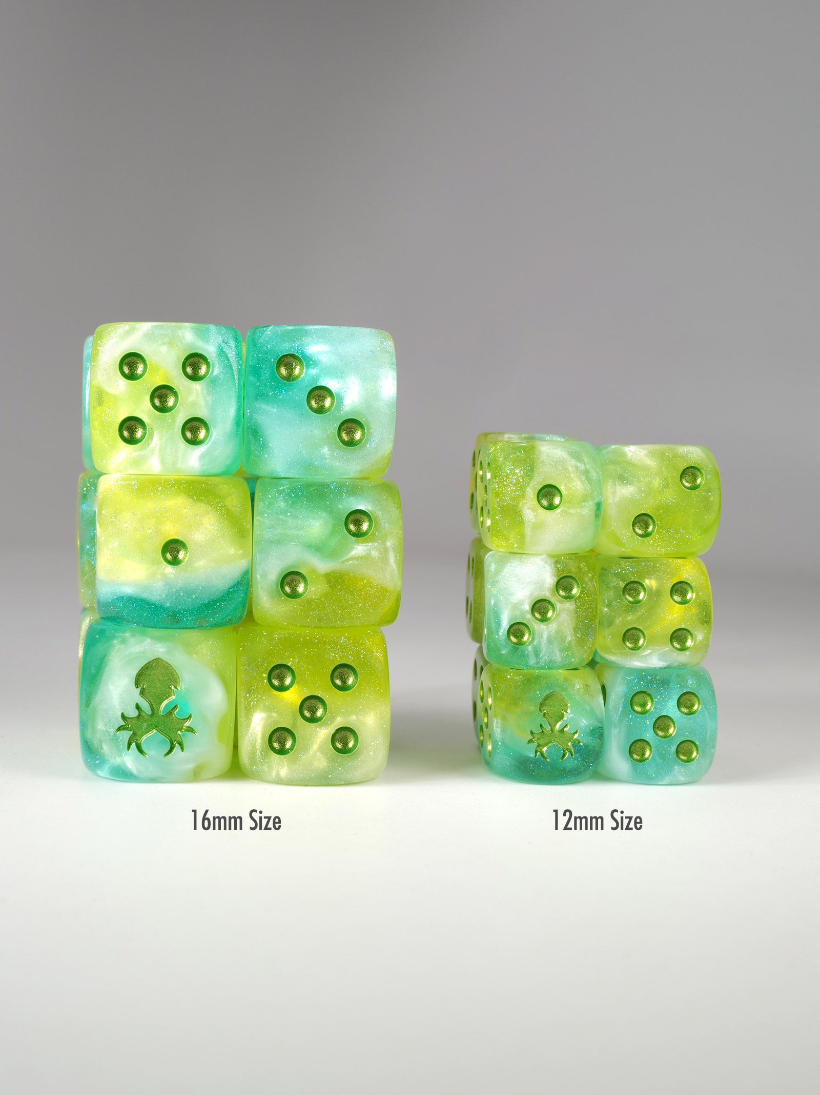 Ostara D6 Pips 12pc Dice Set - 16mm – Kraken Dice