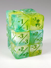 Ostara Mini 3/3 Positive/Negative Dice Counters - 12 Pack