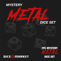 Dice Market Mystery Metal 7pc Dice Set