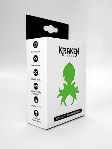 Kraken Skins Parakeet Green Matte Sleeves