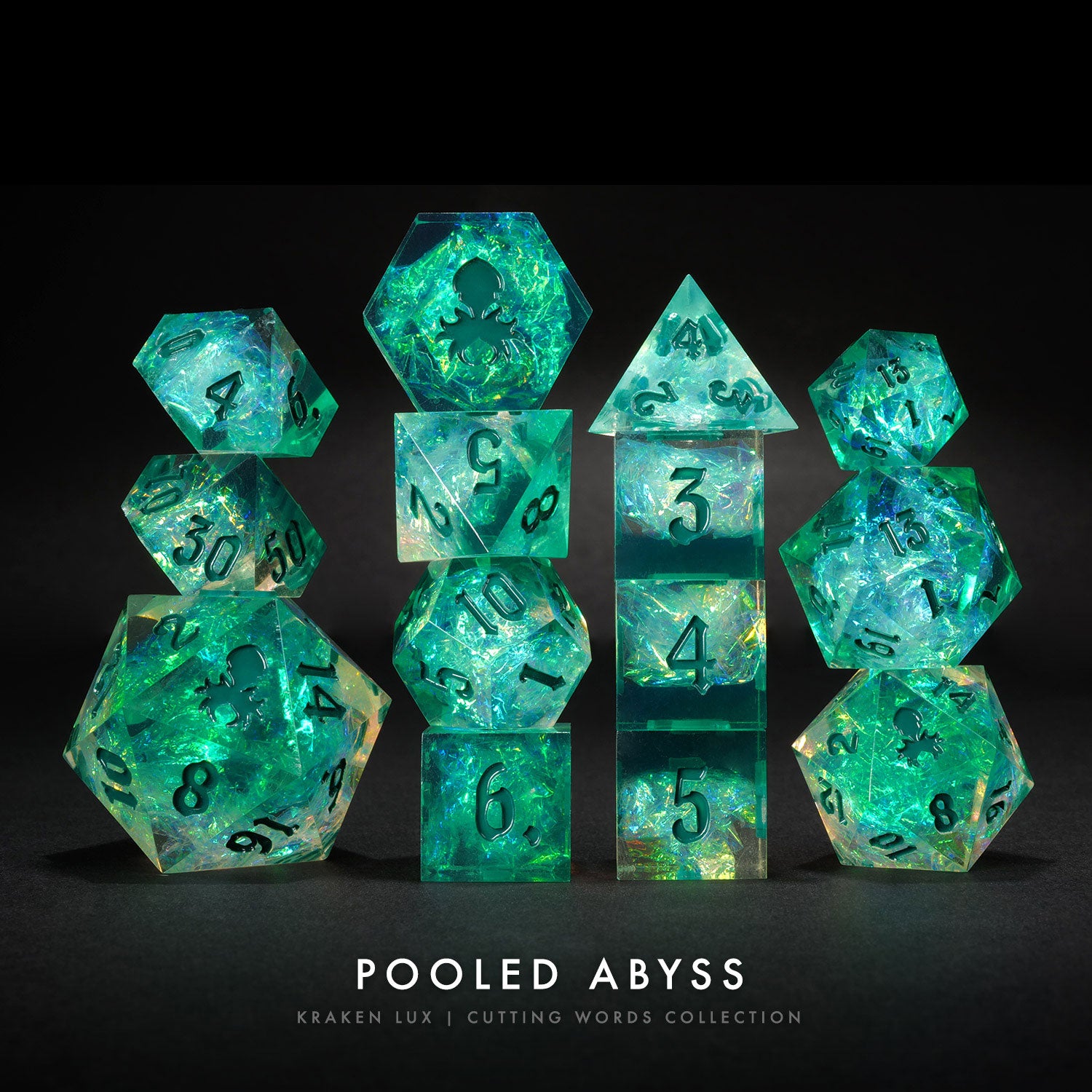 Pooled Abyss: Kraken Lux 14pc Sharp Edge Dice