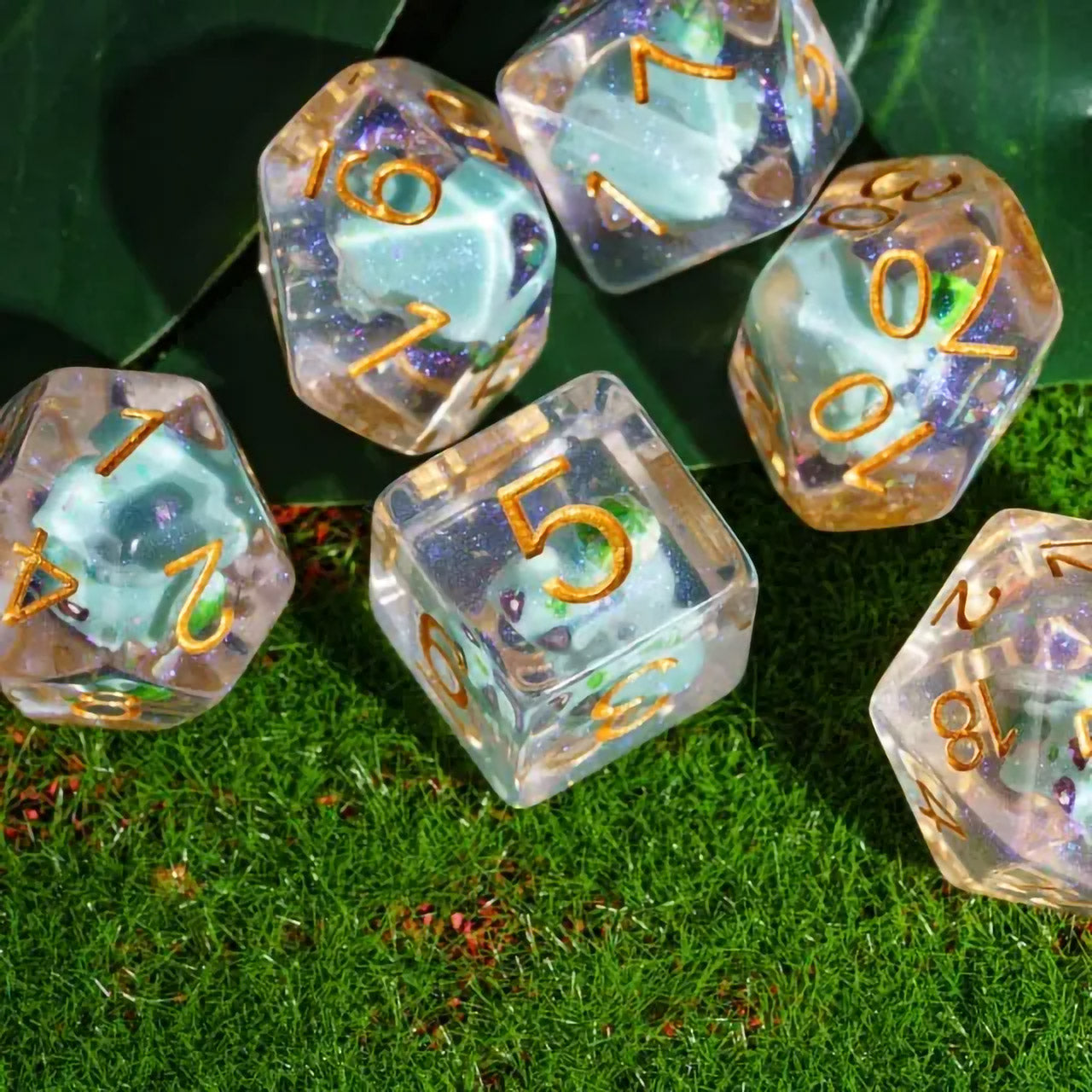 Bulb Dino Polyhedral 7pc Dice Set - Pokemon Bulbasaur 
